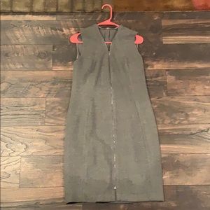 Grey thick wool dress